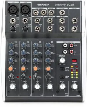 XENYX 802S Premium Analog 8-Input Mixer with USB Streaming Interface XENYX 802S Premium Analog 8-Input Mixer with USB Streaming Interface