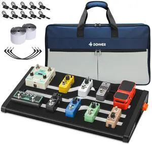 Guitar Effects Pedal Board, DB-S200 Large Power Supply Pedalboard Set with Convertible Bag Backpack, 60" Adhesive Backed Hook-and-Loop and Power Supply Mounting Device,18.11" x 12.76" Guitar Effects Pedal Board, DB-S200 Large Power Supply Pedalboard Set with Convertible Bag Backpack, 60" Adhesive Backed Hook-and-Loop and Power Supply Mounting Device,18.11" x 12.76"