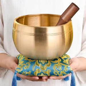 Tibetan Singing Bowls, Authentic Meditation Sound Bowls Handcrafted in Nepal for Yoga, Chakra Healing, Mindfulness, Self Care Spiritual Gifts for Women Tibetan Singing Bowls, Authentic Meditation Sound Bowls Handcrafted in Nepal for Yoga, Chakra Healing, Mindfulness, Self Care Spiritual Gifts for Women