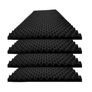 4 PCS Black Acoustic Foam, 48"X 24"X 2" Egg Crate Foam, Soundproof Foam, Fireproof Studio Foam Panels, Sound Absorbing Foam, Sound Proof Foam Panels, Sound Proof Panels For Walls 4 PCS Black Acoustic Foam, 48"X 24"X 2" Egg Crate Foam, Soundproof Foam, Fireproof Studio Foam Panels, Sound Absorbing Foam, Sound Proof Foam Panels, Sound Proof Panels For Walls