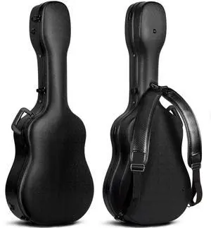 41 Inch Hard Acoustic Guitar Case ABS Waterproof Guitar Bag 0.6 Inch Thick Padding for Acoustic Classical Guitars, Black CY0248 41 Inch Hard Acoustic Guitar Case ABS Waterproof Guitar Bag 0.6 Inch Thick Padding for Acoustic Classical Guitars, Black CY0248