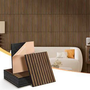 Acoustic Wall Panels 12 Pack,Covers 16 Sq Ft - 16"x12"x0.4" Self-Adhesive Walnut Soundproof Panels for Home Office & Recording Studio Acoustic Wall Panels 12 Pack,Covers 16 Sq Ft - 16"x12"x0.4" Self-Adhesive Walnut Soundproof Panels for Home Office & Recording Studio