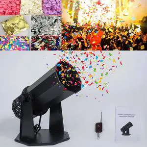Electric Confetti Launcher Confetti Tubes Confetti Shooter with Wireless Remote for DJ Party Nightclub Wedding Stage Concert Event Show 1500W High-Power Fan, 8-10 Meters Blowing Height Electric Confetti Launcher Confetti Tubes Confetti Shooter with Wireless Remote for DJ Party Nightclub Wedding Stage Concert Event Show 1500W High-Power Fan, 8-10 Meters Blowing Height