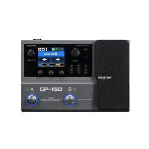 GP150 Guitar Multi Effects Processor with Expression Pedal HD NAM Modeling Pedal 200+ Effects IR Loader 6in/4out USB Audio Interface Bluetooth MIDI 180s Looper Built-in 3000mAh Battery Black GP150 Guitar Multi Effects Processor with Expression Pedal HD NAM Modeling Pedal 200+ Effects IR Loader 6in/4out USB Audio Interface Bluetooth MIDI 180s Looper Built-in 3000mAh Battery Black