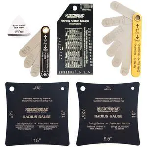 Precision 6 pc. Guitar Setup Gauge Tool Set - Plus 24 pg. Instructional Booklet and Storage Case (MN604) Precision 6 pc. Guitar Setup Gauge Tool Set - Plus 24 pg. Instructional Booklet and Storage Case (MN604)