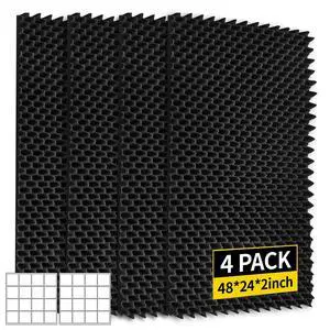 6 Pack Sound Proof Foam Panels 48x24x2 Acoustic Foam Panels Egg Crate Foam for Walls Soundproof Studio Noise Thermal Insulation Soundproofing Waterproof with Adhesive Stickers 6 Pack Sound Proof Foam Panels 48x24x2 Acoustic Foam Panels Egg Crate Foam for Walls Soundproof Studio Noise Thermal Insulation Soundproofing Waterproof with Adhesive Stickers
