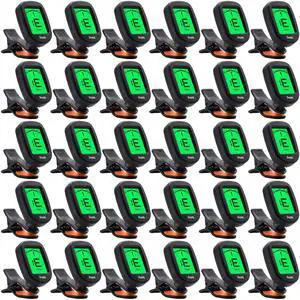 Guitar Tuner Clip on 30Pack,for Acoustic Guitar Bass Violin Ukulele | Clip-on chromatic tuner, one-click tune, 360° bright screen, fast precise sensor, perfect gift for string musicians Guitar Tuner Clip on 30Pack,for Acoustic Guitar Bass Violin Ukulele | Clip-on chromatic tuner, one-click tune, 360° bright screen, fast precise sensor, perfect gift for string musicians