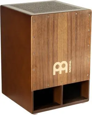 Bass Cajon Subwoofer Snare Sit-On Box Drum | NOT MADE IN CHINA, Jumbo Size, Front Sound Ports, Walnut Frontplate, Silicone Feet For All Settings Bass Cajon Subwoofer Snare Sit-On Box Drum | NOT MADE IN CHINA, Jumbo Size, Front Sound Ports, Walnut Frontplate, Silicone Feet For All Settings