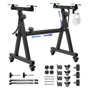 Universal Keyboard Stand, Z-style Heavy-Duty Piano Stand, Adjustable and Portable Piano Keyboard Stand for 61 and 88 Keys Universal Keyboard Stand, Z-style Heavy-Duty Piano Stand, Adjustable and Portable Piano Keyboard Stand for 61 and 88 Keys