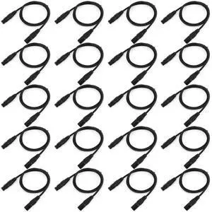 30 Pcs 3.2ft 3 Pin DMX Cable 1 Meter Flexible DMX Signal Cables Wires with Metal Connectors XLR Male to Female Connection for Stage Lighting Spotlight DJ Lights, Black 30 Pcs 3.2ft 3 Pin DMX Cable 1 Meter Flexible DMX Signal Cables Wires with Metal Connectors XLR Male to Female Connection for Stage Lighting Spotlight DJ Lights, Black
