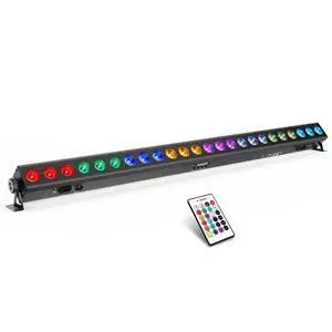 LED Stage Wash Light: Remote & DMX Control - Easy Setup for DJ Party Planner - 150W 24LEDs RGBWA+UV Color Changing - Uplight for Events Music Live Show Wedding Band Performances Christmas Lighting LED Stage Wash Light: Remote & DMX Control - Easy Setup for DJ Party Planner - 150W 24LEDs RGBWA+UV Color Changing - Uplight for Events Music Live Show Wedding Band Performances Christmas Lighting