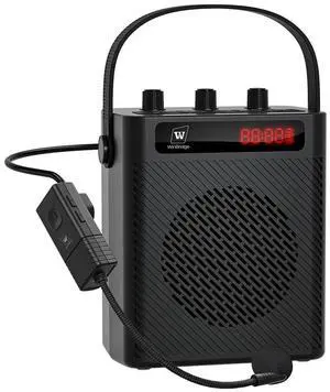 30W Wireless Voice Amplifier with Headset Microphone | Portable Bluetooth 5.3 PA System for Teachers, Personal Rechargeable Megaphone with Speaker for Teaching & Speaking S93 30W Wireless Voice Amplifier with Headset Microphone | Portable Bluetooth 5.3 PA System for Teachers, Personal Rechargeable Megaphone with Speaker for Teaching & Speaking S93