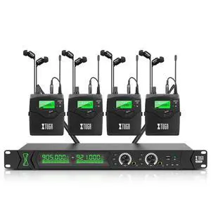 RW2090 Wireless in Ear Monitor System,4 Bodypack Wireless IEM System | 902-928MHz,230Ft(70m) Range,Bluetooth Audio Monitoring System for Musicians,Stage Performance,Band Rehearsal,Studio Recording RW2090 Wireless in Ear Monitor System,4 Bodypack Wireless IEM System | 902-928MHz,230Ft(70m) Range,Bluetooth Audio Monitoring System for Musicians,Stage Performance,Band Rehearsal,Studio Recording