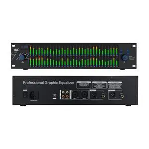 TKL T2531 Professional Graphic Equalizer Audio Processor Two 31-Band Spectrum Display 2U Audio Digital Equalizador Professional Sound system Professional Equalizers For KTV Stage Performance TKL T2531 Professional Graphic Equalizer Audio Processor Two 31-Band Spectrum Display 2U Audio Digital Equalizador Professional Sound system Professional Equalizers For KTV Stage Performance