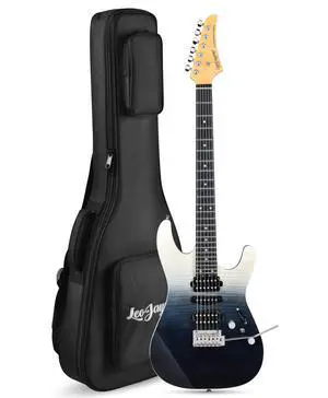 SW Electric Guitar, Flame Maple Top, Synthetic Ebony Fingerboard, 304 Stainless Steel Frets, 12"-16" Compound Radius, Alnico 5 Pickups, Small Double Locking Tremolo (Transparent faded Black) SW Electric Guitar, Flame Maple Top, Synthetic Ebony Fingerboard, 304 Stainless Steel Frets, 12"-16" Compound Radius, Alnico 5 Pickups, Small Double Locking Tremolo (Transparent faded Black)