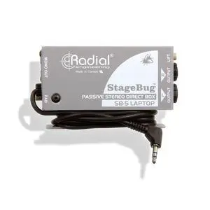 Radial StageBug SB-5 1-channel Passive Laptop Direct Box Radial StageBug SB-5 1-channel Passive Laptop Direct Box