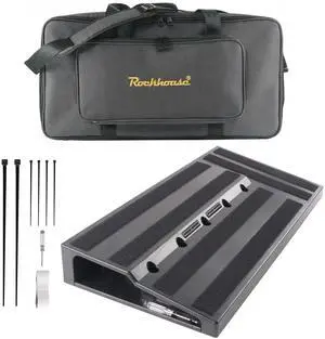 ABS 22''x11'' Large Guitar Pedal Board with Carry Bag | Built-in Power Supply Room, Cable Holes, Electric Guitar Effects Pedalboard Case with Padded Gig Bag & Mounting Accessories ABS 22''x11'' Large Guitar Pedal Board with Carry Bag | Built-in Power Supply Room, Cable Holes, Electric Guitar Effects Pedalboard Case with Padded Gig Bag & Mounting Accessories