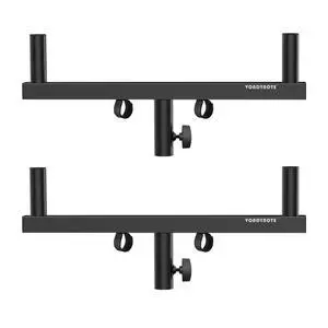 Dual Speaker Pole Mount Mounting Fork Bracket Bar Adapter, 2-Pack | Fixed 21" Width, Pole Mount, Dual Speaker Mounting Fork, Dual Mount Speaker Bracket Dual Speaker Pole Mount Mounting Fork Bracket Bar Adapter, 2-Pack | Fixed 21" Width, Pole Mount, Dual Speaker Mounting Fork, Dual Mount Speaker Bracket