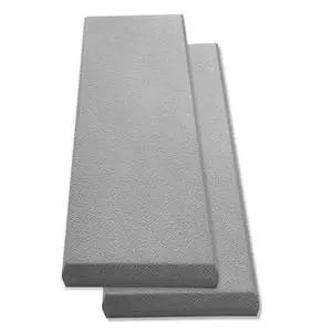 Acoustic Panel Gray | Fiberglass 2-pack | Professional sound absorbing Panel | Decorative sound proof panel | acoustic wall panel (36x13x2 in) - Gray Acoustic Panel Gray | Fiberglass 2-pack | Professional sound absorbing Panel | Decorative sound proof panel | acoustic wall panel (36x13x2 in) - Gray