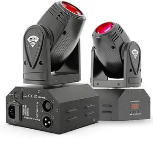 Moving Head Mini LED 10W RGBW 4in1 Beam Effect Stage Lights 2 Pack | Professional 11/13 DMX Channels Sound Activated DJ Lights for Disco Club Party Dance Wedding Moving Head Mini LED 10W RGBW 4in1 Beam Effect Stage Lights 2 Pack | Professional 11/13 DMX Channels Sound Activated DJ Lights for Disco Club Party Dance Wedding