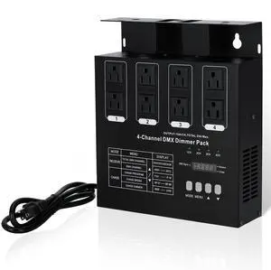 Dmx Dimmer Pack with Dmx 4-Channel Dmx512 Dimmer Pack Suitable for Stage Lighting Control Dmx Dimmer Pack with Dmx 4-Channel Dmx512 Dimmer Pack Suitable for Stage Lighting Control