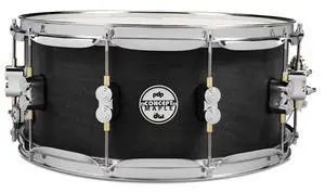 PDP By DW Black Wax Maple Snare Drum 6.5x14 PDP By DW Black Wax Maple Snare Drum 6.5x14