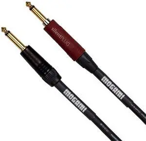 Platinum GUITAR-12 Instrument Cable, 1/4" TS Male Plugs, Gold Contacts, Straight Connectors with silentPLUG, 12 Foot Platinum GUITAR-12 Instrument Cable, 1/4" TS Male Plugs, Gold Contacts, Straight Connectors with silentPLUG, 12 Foot