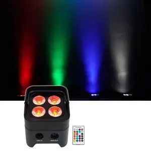 Best PAR 50 Black Rechargeable Par Wash Uplight, Wireless DMX | 15-Hour Rechargeable Battery, RGBWA, UV, IRC Remote, Sound Activated, Flicker Free, 6500 Lux, 4x6W LEDs Best PAR 50 Black Rechargeable Par Wash Uplight, Wireless DMX | 15-Hour Rechargeable Battery, RGBWA, UV, IRC Remote, Sound Activated, Flicker Free, 6500 Lux, 4x6W LEDs