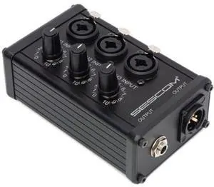 SES-3MIX 3-Input / 1-Output Passive XLR Mixer SES-3MIX 3-Input / 1-Output Passive XLR Mixer