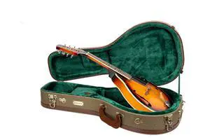 Master Series A-Style Mandolin Case | Olive Green Tweed Exterior, Re-Engineered Wooden Shell, Leather Handle, Backpack Straps(CRW720MAOG) Master Series A-Style Mandolin Case | Olive Green Tweed Exterior, Re-Engineered Wooden Shell, Leather Handle, Backpack Straps(CRW720MAOG)