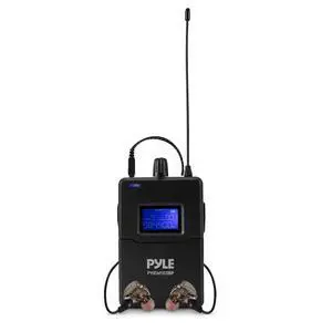 Wireless in-Ear Monitor Bodypack Receiver IEM in Ear Monitor System with Dual Driver Earphones, 220 Frequencies, Stable Transmission, for Stage, Rehearsal, Studio - Compatible with PYIEM103 Wireless in-Ear Monitor Bodypack Receiver IEM in Ear Monitor System with Dual Driver Earphones, 220 Frequencies, Stable Transmission, for Stage, Rehearsal, Studio - Compatible with PYIEM103