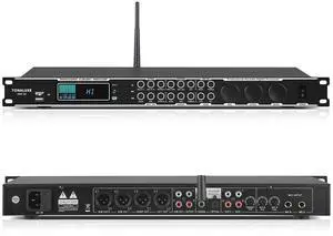 Karaoke Processor System, Digital Pre-Stage Effector Vocal Effects Preamp KTV Mixer Equalizer with 4-level FBX, Anti-Howling Microphone Sound Audio Processor w/USB Bluetooth Optical Audio Input Karaoke Processor System, Digital Pre-Stage Effector Vocal Effects Preamp KTV Mixer Equalizer with 4-level FBX, Anti-Howling Microphone Sound Audio Processor w/USB Bluetooth Optical Audio Input