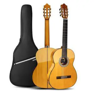 Flamenco Acoustic Classical Nylon String Guitar Beginner Adult | Spruce top, cypress back and sides, pure acoustic for traditional flamenco, includes padded gig bag for stage practice Flamenco Acoustic Classical Nylon String Guitar Beginner Adult | Spruce top, cypress back and sides, pure acoustic for traditional flamenco, includes padded gig bag for stage practice