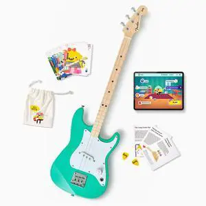 Fender x 3-String Stratocaster Electric kids Guitar 3 string beginner kit (Seafoam Green) Fender x 3-String Stratocaster Electric kids Guitar 3 string beginner kit (Seafoam Green)