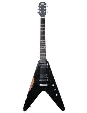 Relic V Electric Guitar,Mahogany Body and Neck,Rosewood Fingerboard,Bone Nut,6-String Relic Heavy Metal Guitar,Professional/Electric Guitars for Adults Relic V Electric Guitar,Mahogany Body and Neck,Rosewood Fingerboard,Bone Nut,6-String Relic Heavy Metal Guitar,Professional/Electric Guitars for Adults