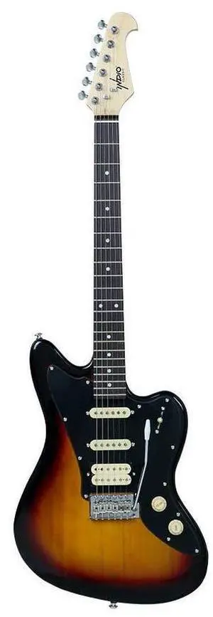 Offset OS20 Classic Electric Guitar - Right Handed, Basswood Body, Gig Bag, Sunburst - Indio Series Offset OS20 Classic Electric Guitar - Right Handed, Basswood Body, Gig Bag, Sunburst - Indio Series