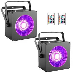 Battery Powered RGB COB Stage Par Lights, Rechargeable, 2 Pack | 20H Single-Color Runtime, DMX & Remote Control, Sound Activated, Smooth RGB Color Mixing for Weddings & Events Battery Powered RGB COB Stage Par Lights, Rechargeable, 2 Pack | 20H Single-Color Runtime, DMX & Remote Control, Sound Activated, Smooth RGB Color Mixing for Weddings & Events
