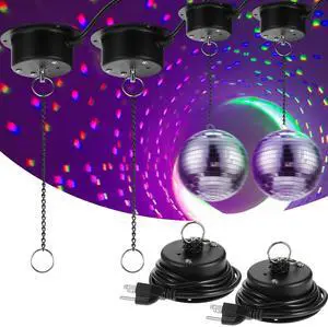 6 Pcs Pcs Disco Ball Motor Heavy Duty 3RPM Slow Rotating Mirror Ball Motor Rotator for 12-16" Under 6 Pcs Pcs Disco Ball Motor Heavy Duty 3RPM Slow Rotating Mirror Ball Motor Rotator for 12-16" Under