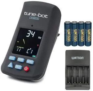 Studio TBS-001 Digital Drum Tuner - Clip-On Tuner for Acoustic Drum Kits Bundle with Watson AAA NiMH Batteries and AA-C4H 4-Hour Rapid Charger Studio TBS-001 Digital Drum Tuner - Clip-On Tuner for Acoustic Drum Kits Bundle with Watson AAA NiMH Batteries and AA-C4H 4-Hour Rapid Charger