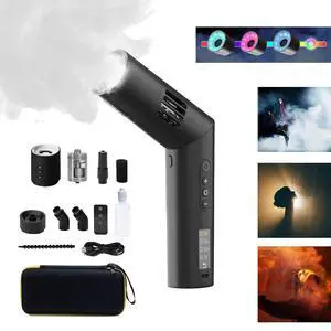 COLBOR CF5 Fog Machine Portable Smoke Machine with Magnetic RGB Light | Remote Control,40W Mini Handheld Fog Machine for Film,Photography,Cosplay COLBOR CF5 Fog Machine Portable Smoke Machine with Magnetic RGB Light | Remote Control,40W Mini Handheld Fog Machine for Film,Photography,Cosplay