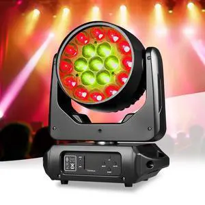 19x15W Moving Head Stage Light,RGBW 4-in-1 LED Zoom Beam Wash Strobe Effect,DMX Sound Activated,540° Pan 270° Tilt,Professional DJ Lighting for Club Wedding Party Bar (Luces para) 19x15W Moving Head Stage Light,RGBW 4-in-1 LED Zoom Beam Wash Strobe Effect,DMX Sound Activated,540° Pan 270° Tilt,Professional DJ Lighting for Club Wedding Party Bar (Luces para)