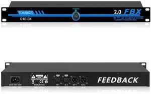 Professional Feedback Suppressor & Feedback Eliminator, Microphone Anti-Howling Frequency Shifter Audio Processor, 2-In 2-Out for Stage Performance, Conference, PA System & Karaoke Professional Feedback Suppressor & Feedback Eliminator, Microphone Anti-Howling Frequency Shifter Audio Processor, 2-In 2-Out for Stage Performance, Conference, PA System & Karaoke