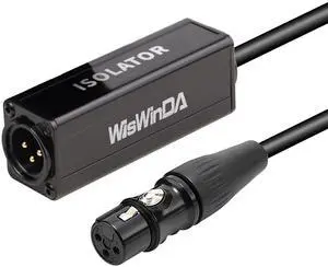 3Pin XLR HiFi Stereo Audio Isolation Box Ground Loop Isolator/Noise Filter/Hum Eliminator Build-in Dual Audio Transformers for Audio System Eliminate Hum&Buzzing Noise (XLR (Male-Female)) 3Pin XLR HiFi Stereo Audio Isolation Box Ground Loop Isolator/Noise Filter/Hum Eliminator Build-in Dual Audio Transformers for Audio System Eliminate Hum&Buzzing Noise (XLR (Male-Female))