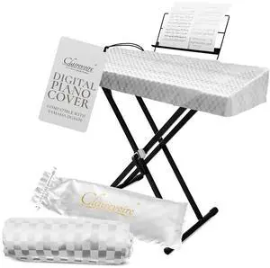 Waterproof Keyboard Piano Cover Cloth for Yamaha DGX670, DGX660, DGX650, Keyboard Covers for Digital Piano, Electric Piano Protection, Weighted Keyboard Piano 88 Keys - DGX670, Pearl White Waterproof Keyboard Piano Cover Cloth for Yamaha DGX670, DGX660, DGX650, Keyboard Covers for Digital Piano, Electric Piano Protection, Weighted Keyboard Piano 88 Keys - DGX670, Pearl White