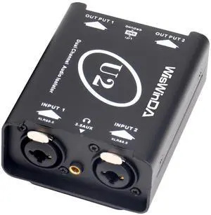 U2 Pro XLR/1/4inch/AUX HiFi Stereo Version Audio Isolation Box Ground Loop Isolator/Noise Filter/Hum Eliminator for Audio System Eliminate Hum&Buzzing Noise (Pro U2-XLR/AUX/TS/TRS) U2 Pro XLR/1/4inch/AUX HiFi Stereo Version Audio Isolation Box Ground Loop Isolator/Noise Filter/Hum Eliminator for Audio System Eliminate Hum&Buzzing Noise (Pro U2-XLR/AUX/TS/TRS)