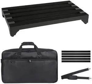Guitar Pedal Board 22" x 12.5" Aluminum Alloy Pedalboard | Includes Carry Case & Mounting Tapes, Lightweight, Large Size Guitar Pedal Board 22" x 12.5" Aluminum Alloy Pedalboard | Includes Carry Case & Mounting Tapes, Lightweight, Large Size