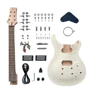 PRS Style Electric Guitar Kits,DIY Electric Guitar,Mahogany Body and Neck Rosewood Fingerboard,Assembled and Painted by Yourself PRS Style Electric Guitar Kits,DIY Electric Guitar,Mahogany Body and Neck Rosewood Fingerboard,Assembled and Painted by Yourself