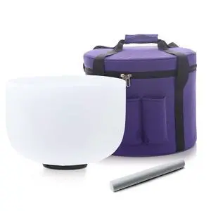 Large Crystal Singing Bowl, 14 Inch C Note 432hz Root Chakra Bowl | Include Carrying Case for Yoga Meditation Sound Healing Energy Yoga, Spiritual,Quartz Frosted White Sound Bowl Large Crystal Singing Bowl, 14 Inch C Note 432hz Root Chakra Bowl | Include Carrying Case for Yoga Meditation Sound Healing Energy Yoga, Spiritual,Quartz Frosted White Sound Bowl