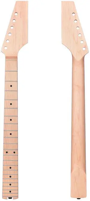 Electric Guitar Neck, 12"-16" Compound Radius, Canadian Hard Maple Neck & Fretboard, 22 Stainless Steel Frets (2.4x1.4mm), Oiled Bone Nut 42mm, Matte Finish Electric Guitar Neck, 12"-16" Compound Radius, Canadian Hard Maple Neck & Fretboard, 22 Stainless Steel Frets (2.4x1.4mm), Oiled Bone Nut 42mm, Matte Finish
