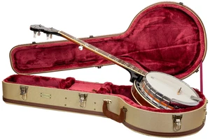 Master Series 5-String Resonator Banjo Case | Classic Fabric Tweed Exterior, Re-Engineered Wooden Shell, Leather Handle & Deep Red Velvet Interior Master Series 5-String Resonator Banjo Case | Classic Fabric Tweed Exterior, Re-Engineered Wooden Shell, Leather Handle & Deep Red Velvet Interior